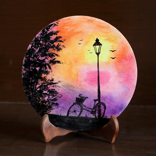 Soft Pastel Colour Art with Resin