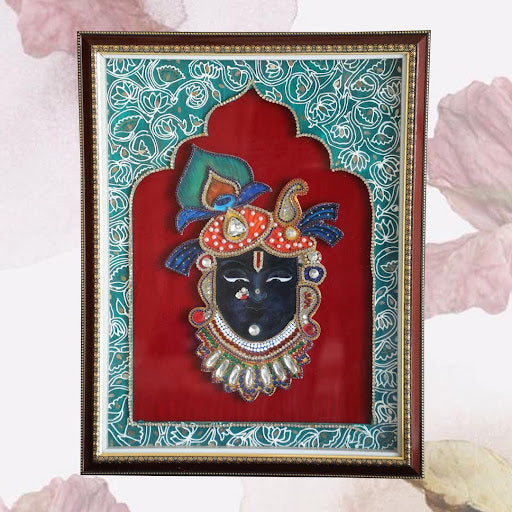 Shreenath Ji Painting with Embellishments
